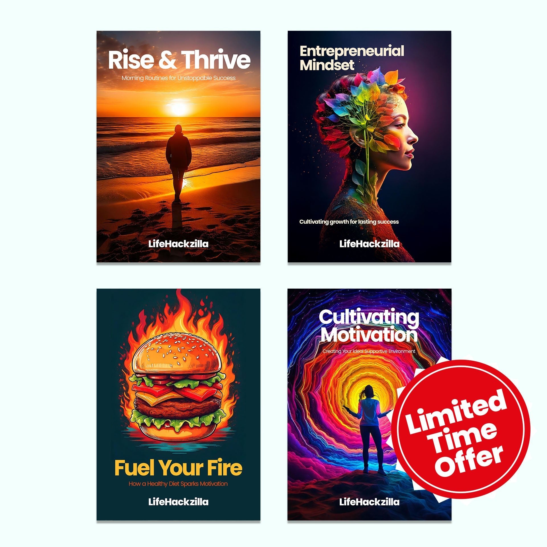 The Ultimate Motivational Book Bundle – 350+ Pages of Life - Changing Insight! 🚀📚 - LifeHackzilla